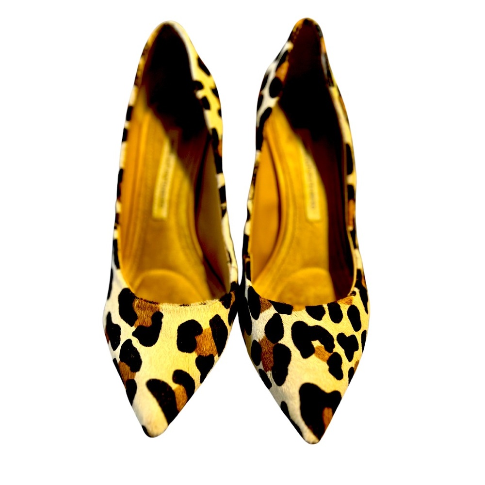 EUC Women’s Diane Von Furstenberg Leopard Heels/Pumps Size 6.5